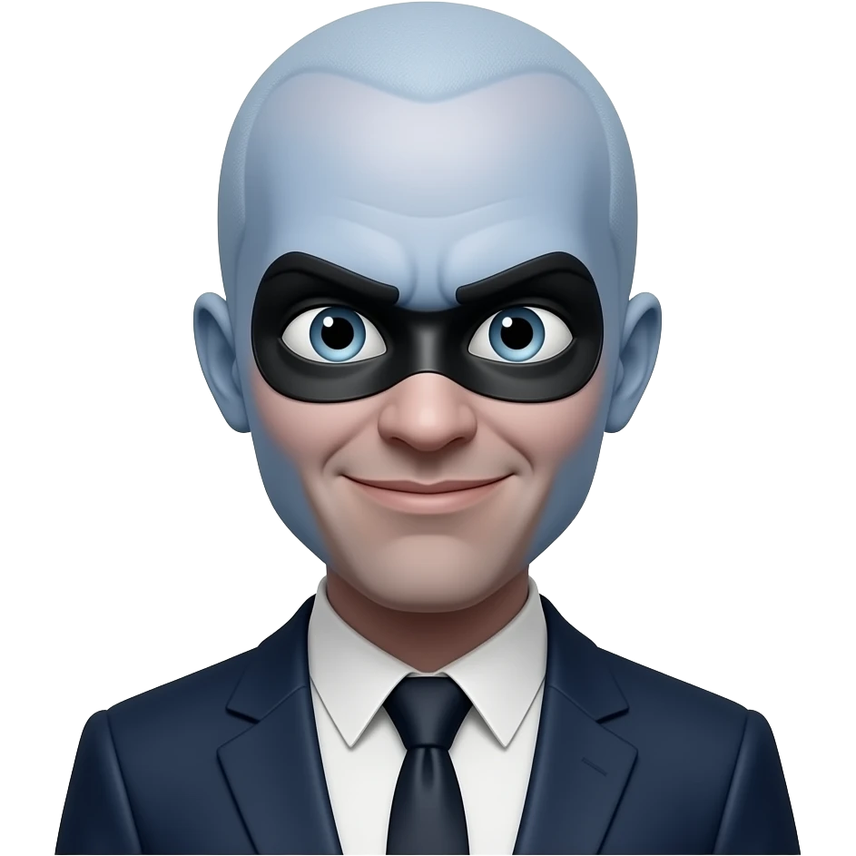 Megamind but he 8s naked emoji