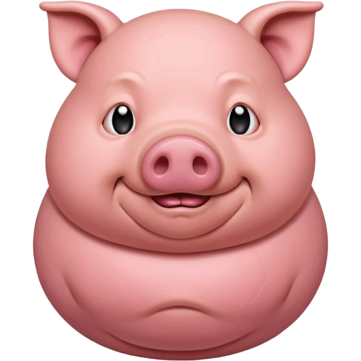pig with a big stomach emoji