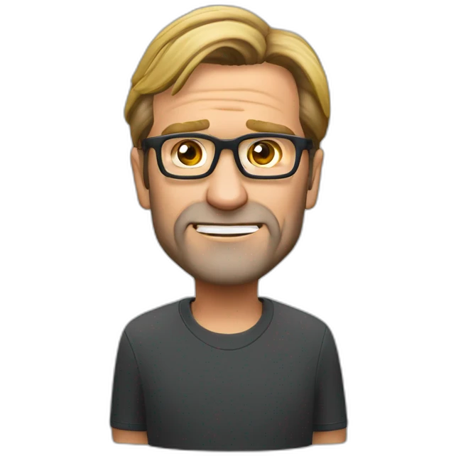 jurgen klopp playing hands under the head emoji