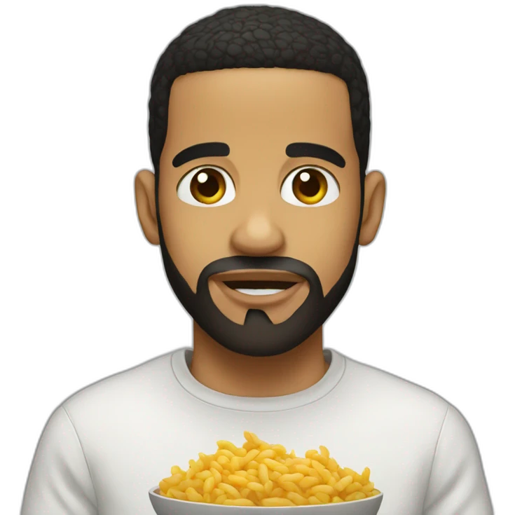 Drake eating emoji