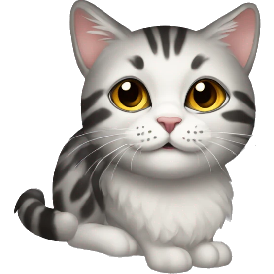 Полосатая кошка emoji