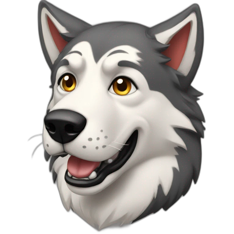 perro lobo emoji