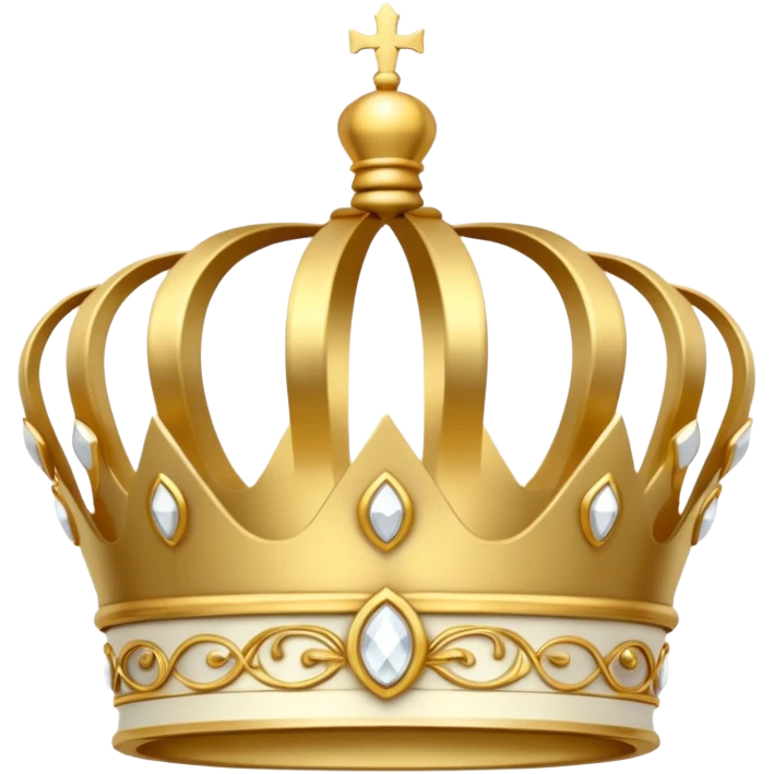 white crown emoji