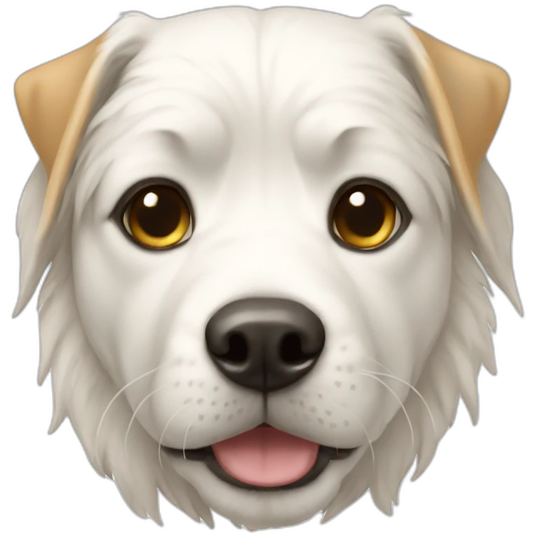 Chien blanc emoji
