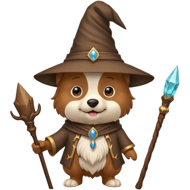 Dog wizard emoji