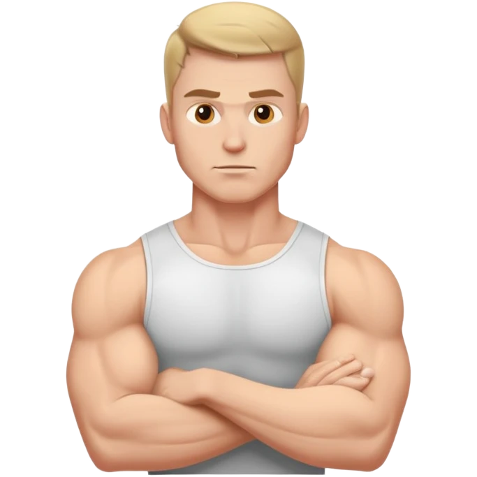 White athletic man  emoji