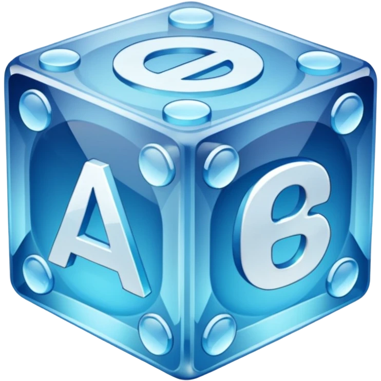 Crystal ABC blocks emoji