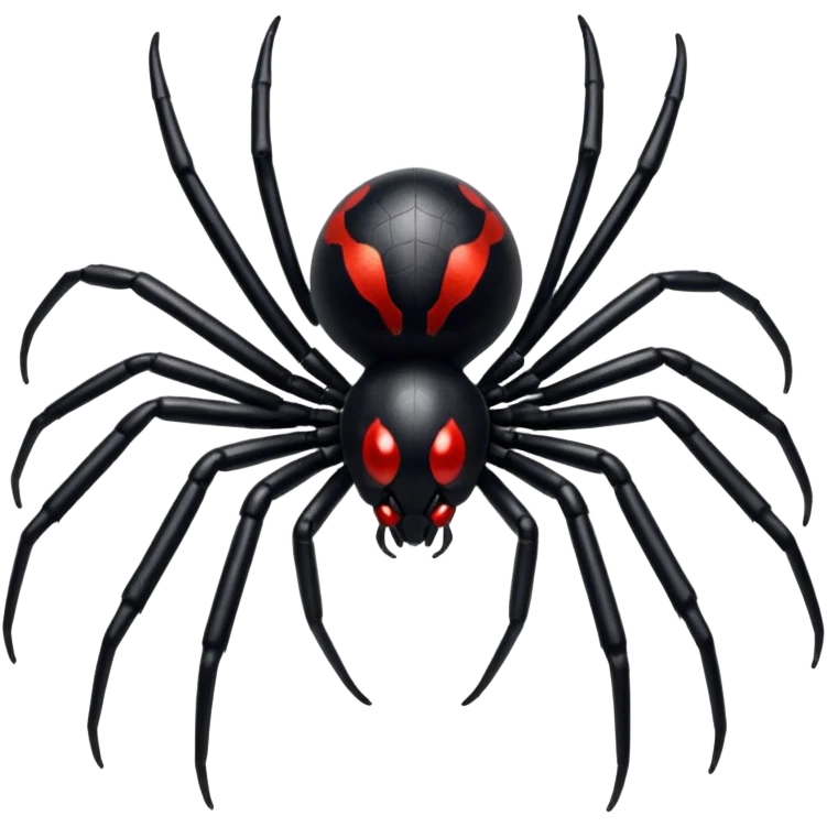 Glitter black widow emoji