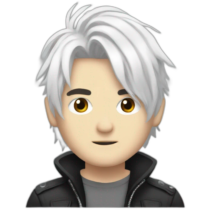 Gerard Way white hair emoji