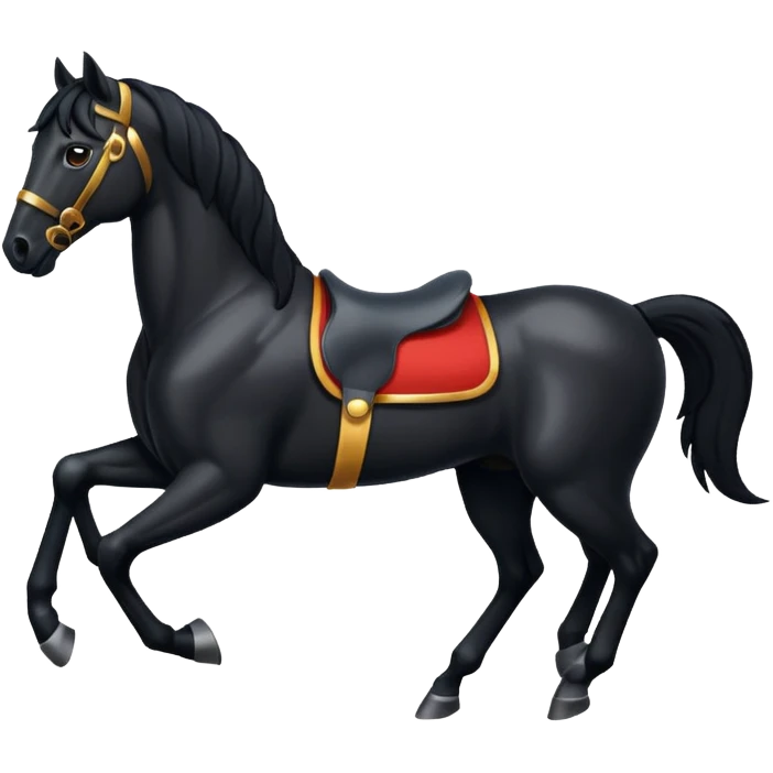 Black hores emoji