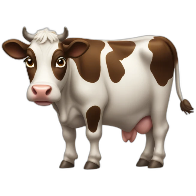 Cow pooping emoji