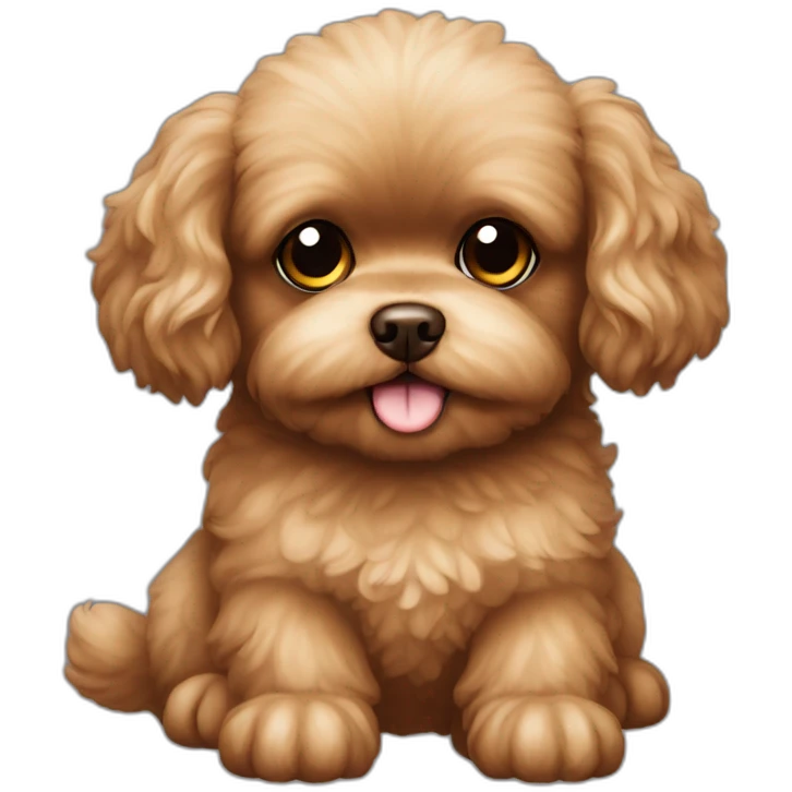 toy-poodle-brown-and-pekingese emoji