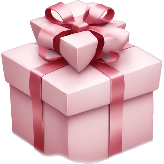 Light pink Christmas gifts under a white Christmas tree  emoji