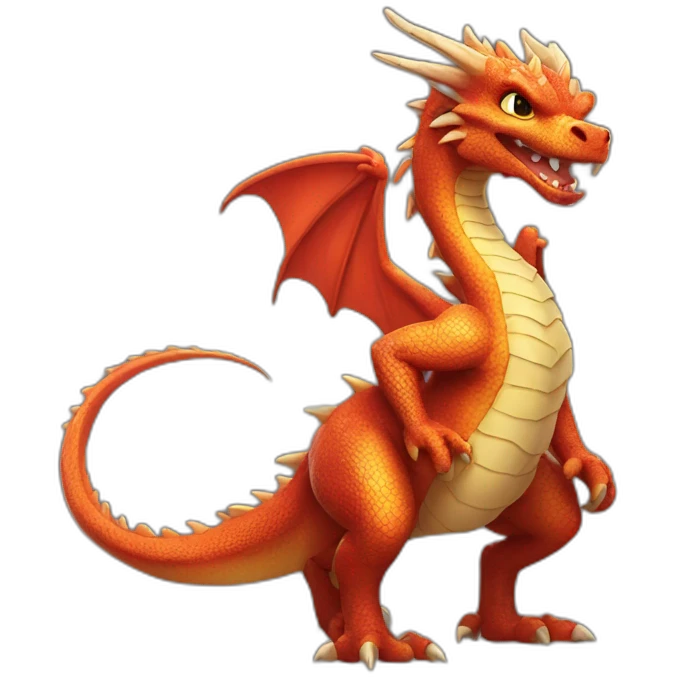 dragon sexy posing emoji