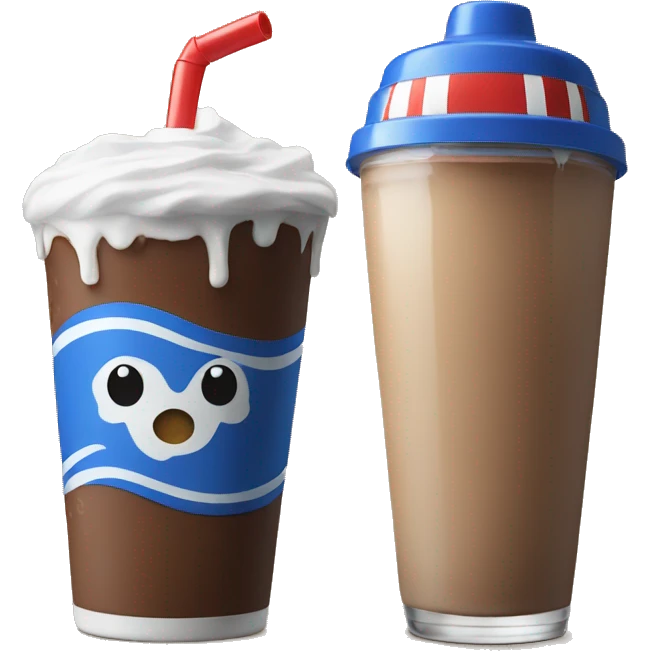 Shake with cap emoji