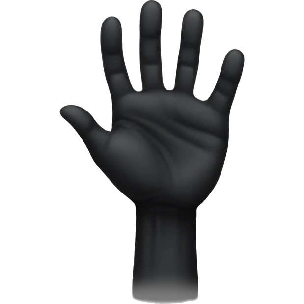 black hand showing L emoji