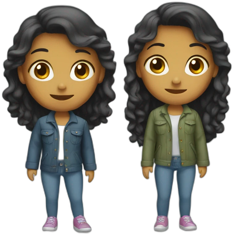 two girls dialog emoji