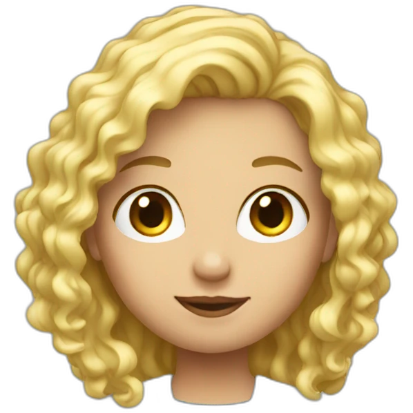 Un blond emoji