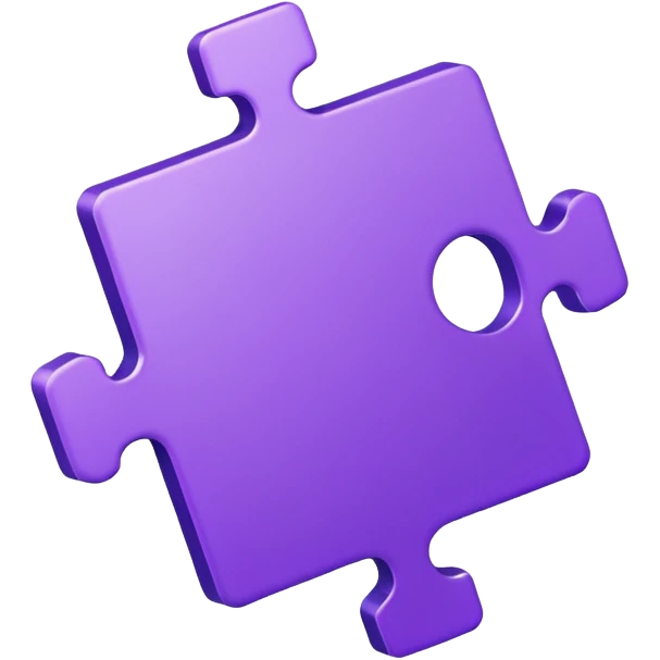 purple puzzel piece emoji