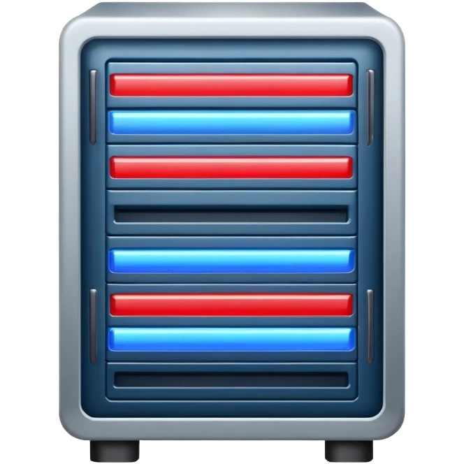 data server rack with blinking lights emoji