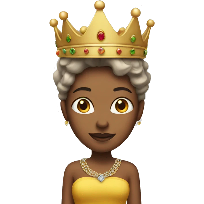 Queen with a crown emoji