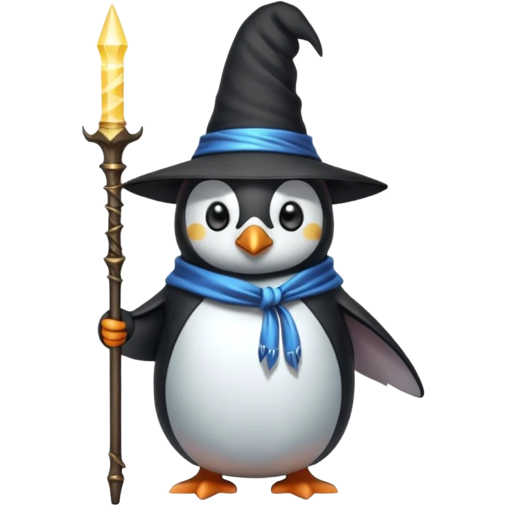 Penguin Wizard emoji