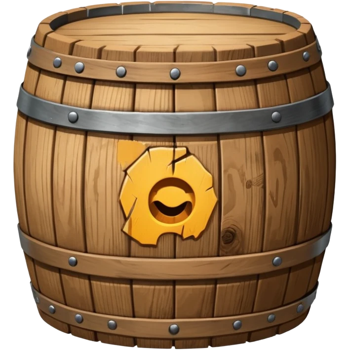 Barrel made of wood emoji