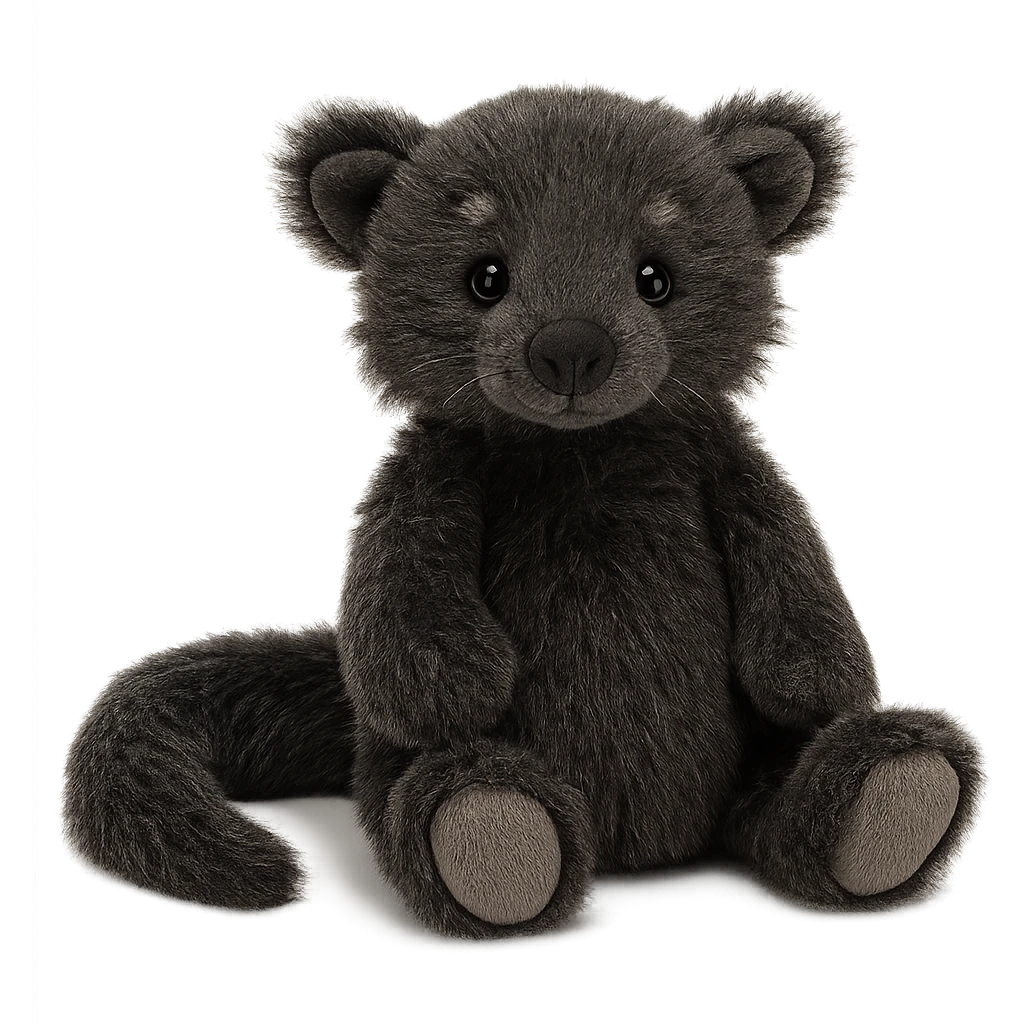 jellycat stuffed plush binturong emoji