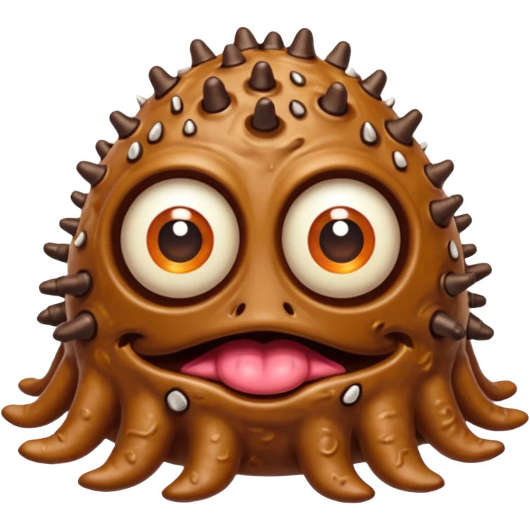D&D beholder made out of poop emoji
