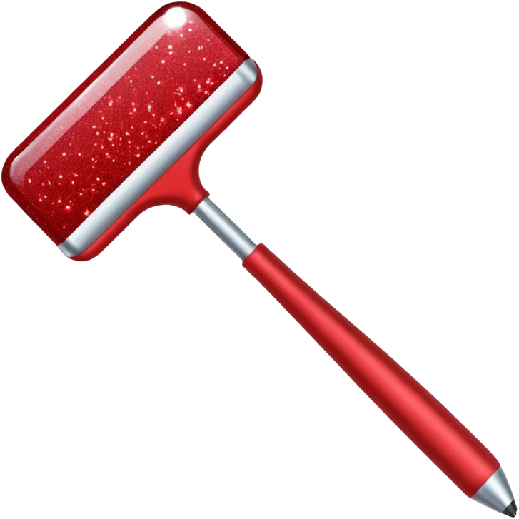 red glitter tool emoji