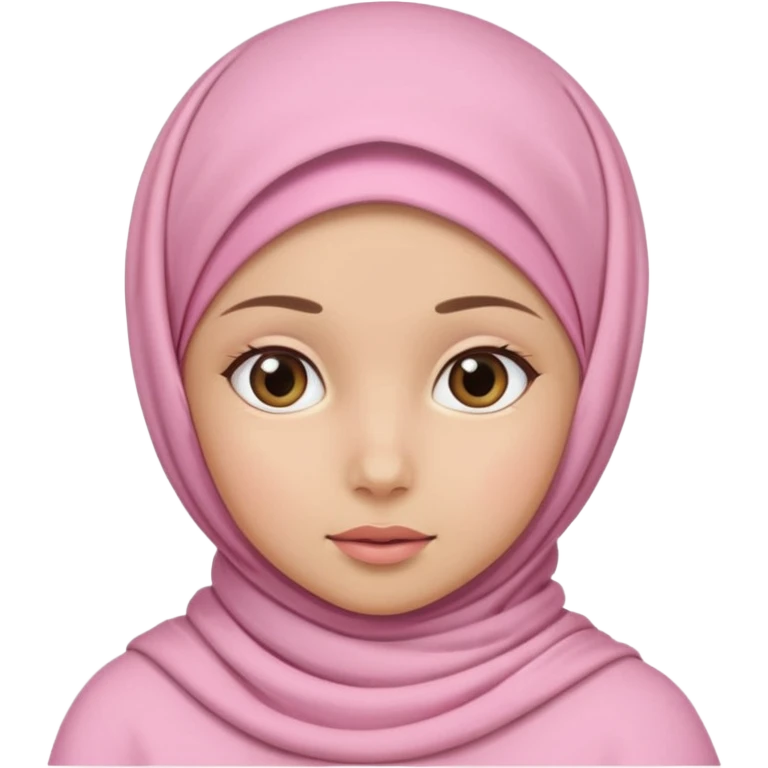 TikTok hijabi baby pink hijab emoji