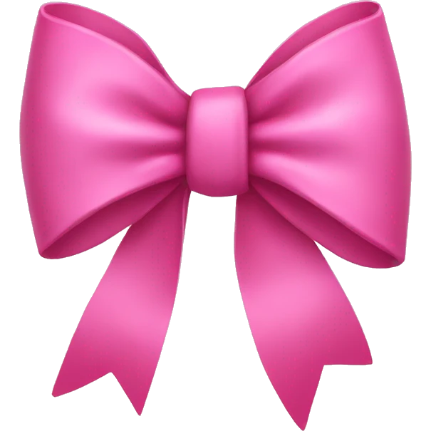 pink bow emoji