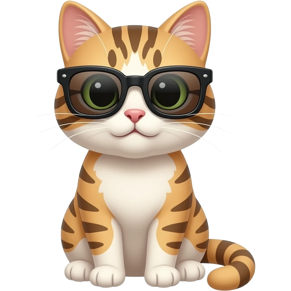 Cat wearing sunglasses emoji