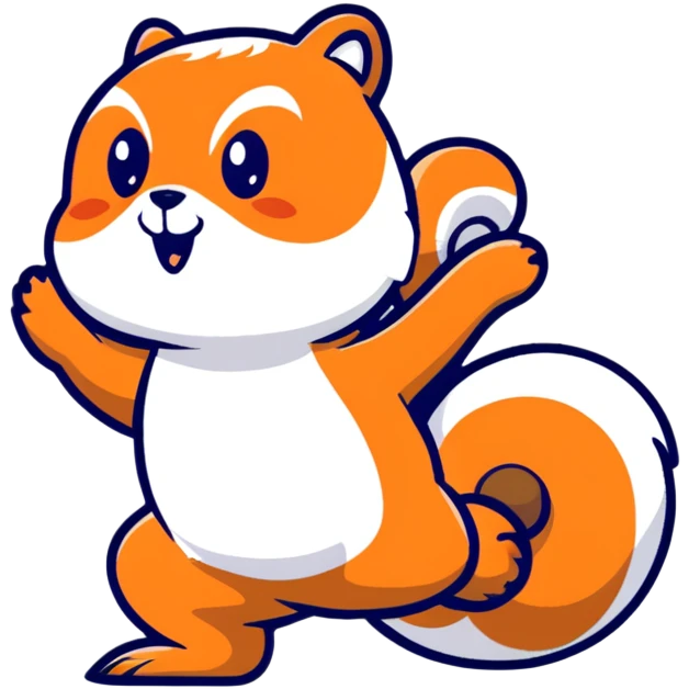 squirrel twerking with a big butt emoji