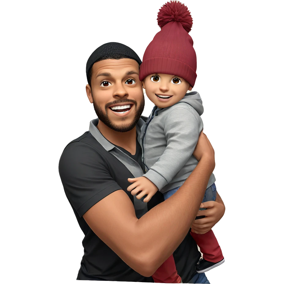boys with smiles and hats emoji