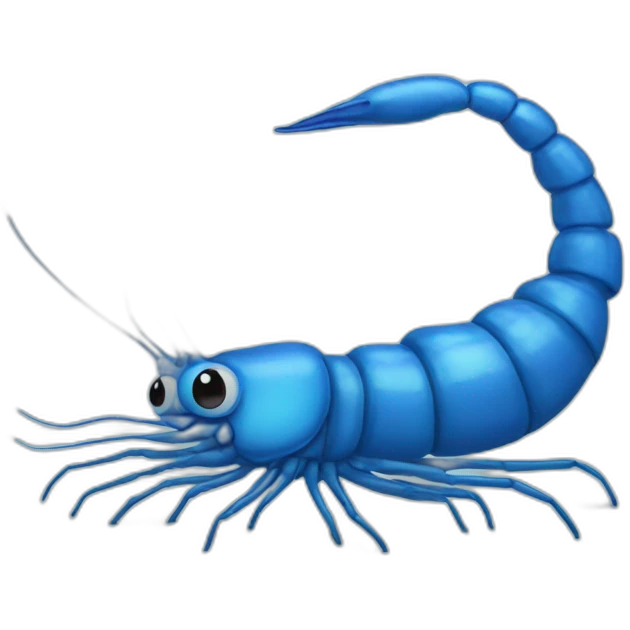 blue shrimp emoji