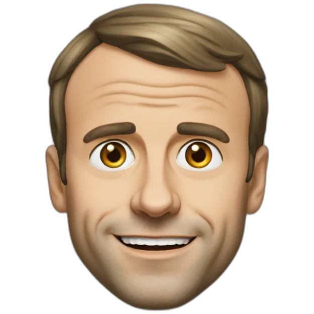 Visage Emmanuel Macron emoji