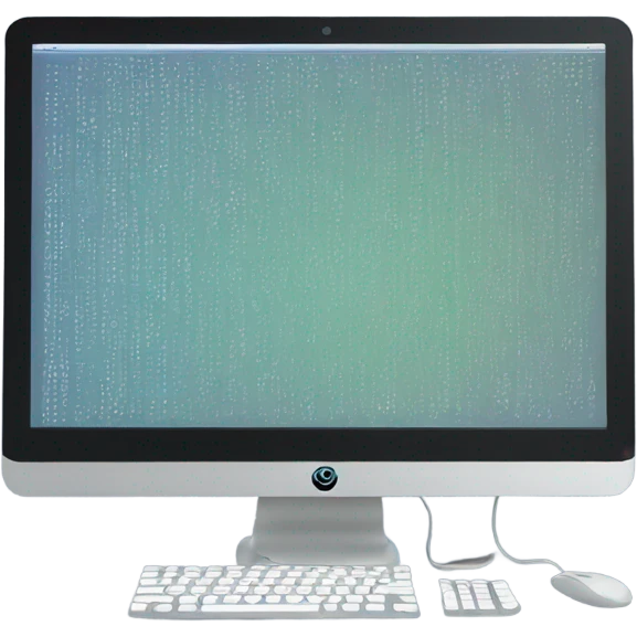 Computer screen with code on it emoji