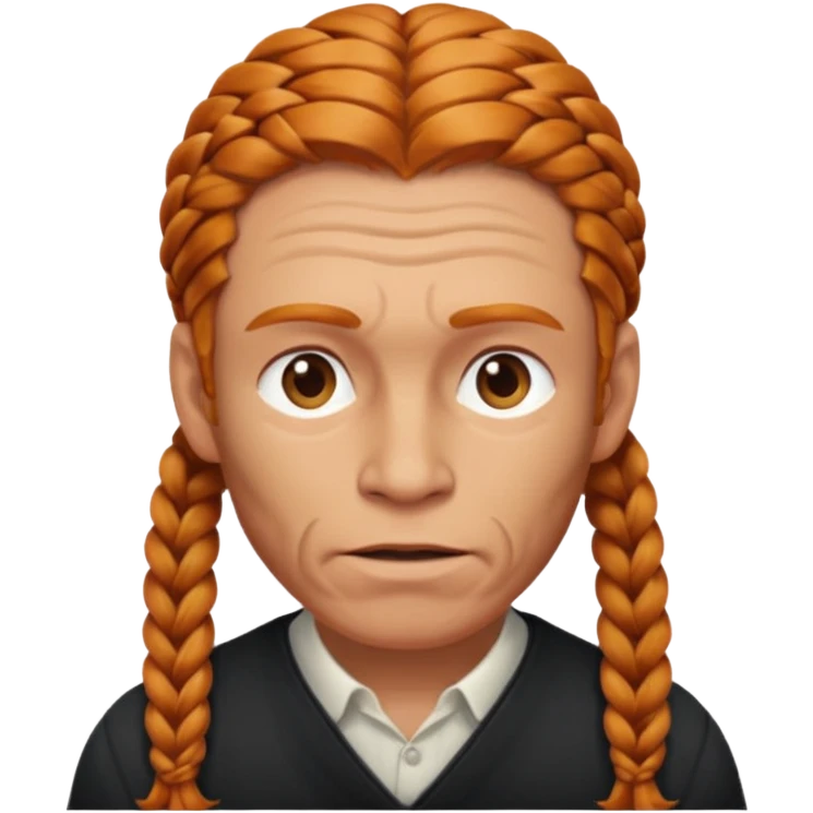 thick very hardginger braids man old emoji