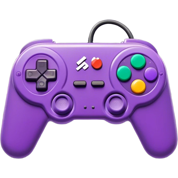 Clash of Clans aesthetic: Cinematic Playful SNES Controller Portrait Emoji, rendered in a 3D vector-style similar to standard emojis with minimal shading and bold, simplified shapes. A compact, distinct form with signature details, softly glowing with a nostalgic gaming charm. Simplified yet unmistakably iconic, highly detailed and consistent, glowing with a soft radiance and high shine. Stylized with a touch of retro gaming magic and a soft glowing outline, capturing the essence of a beloved gaming relic with a friendly, playful manner! emoji