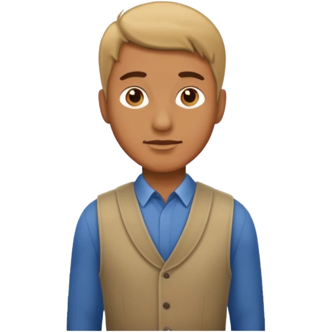 The man need to stand emoji