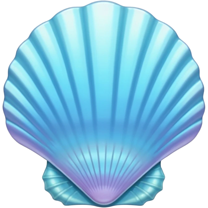 Light blue seashell mirror emoji