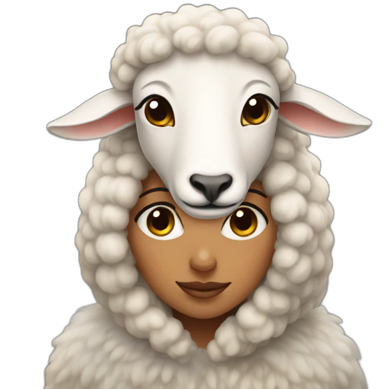 sheep woman emoji