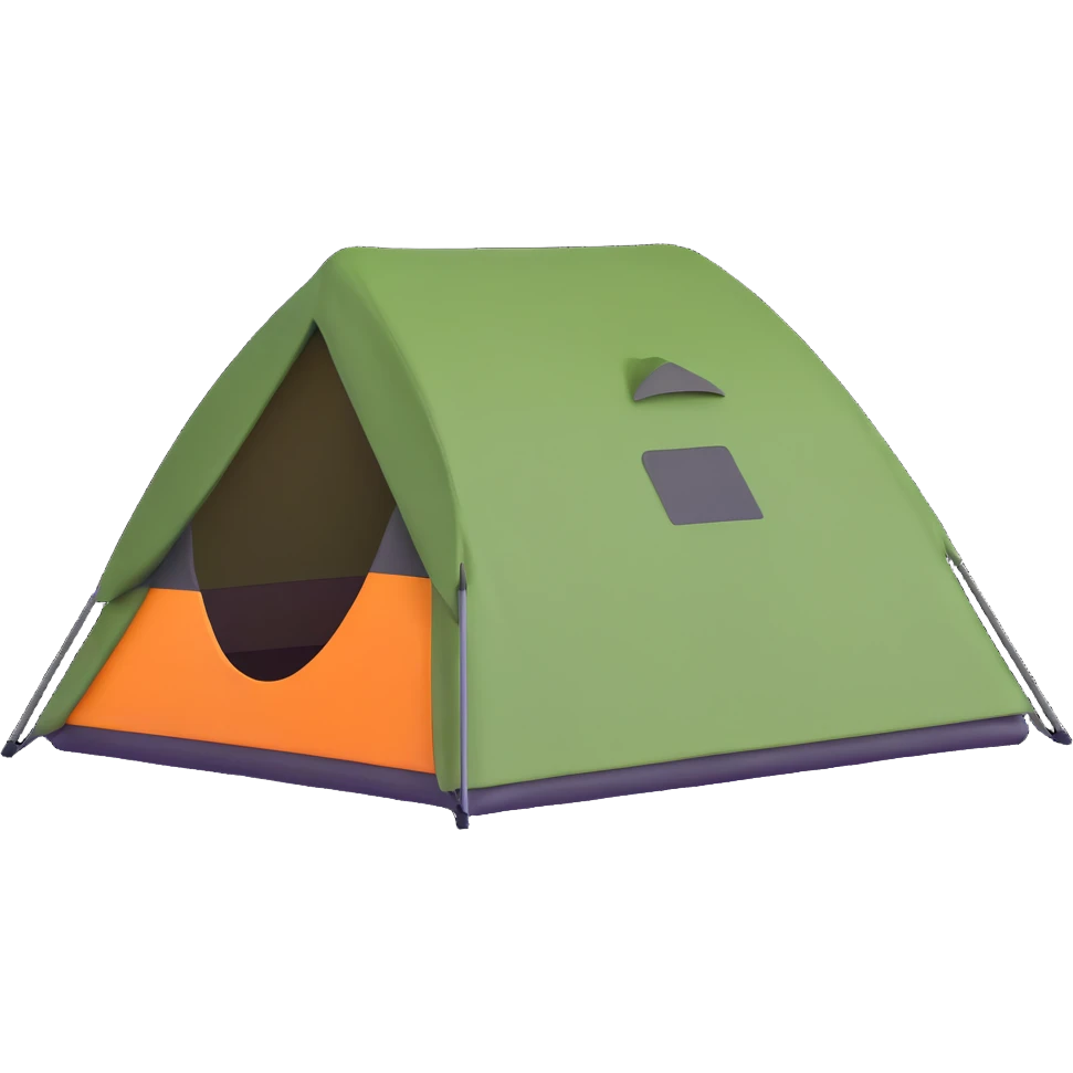 camping tent emoji