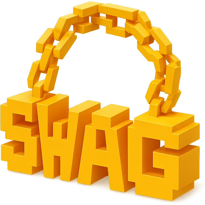 SWAG with golden chain emoji