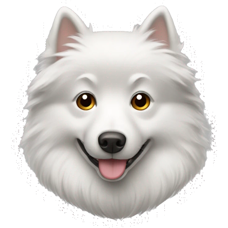 Grey American Eskimo dog emoji