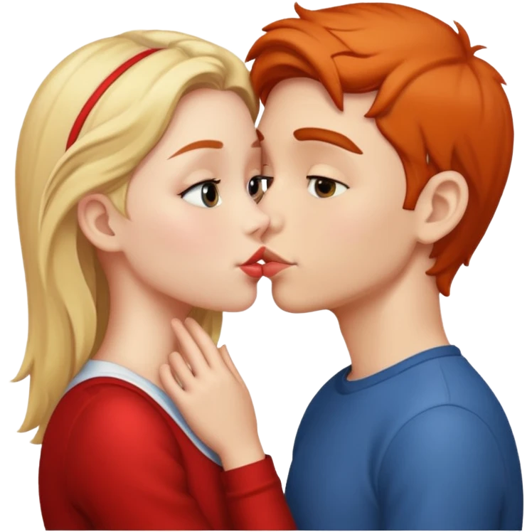 Boy girl kissing  emoji