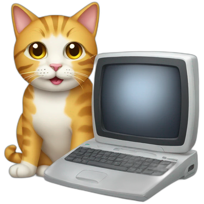 Computer+cat emoji