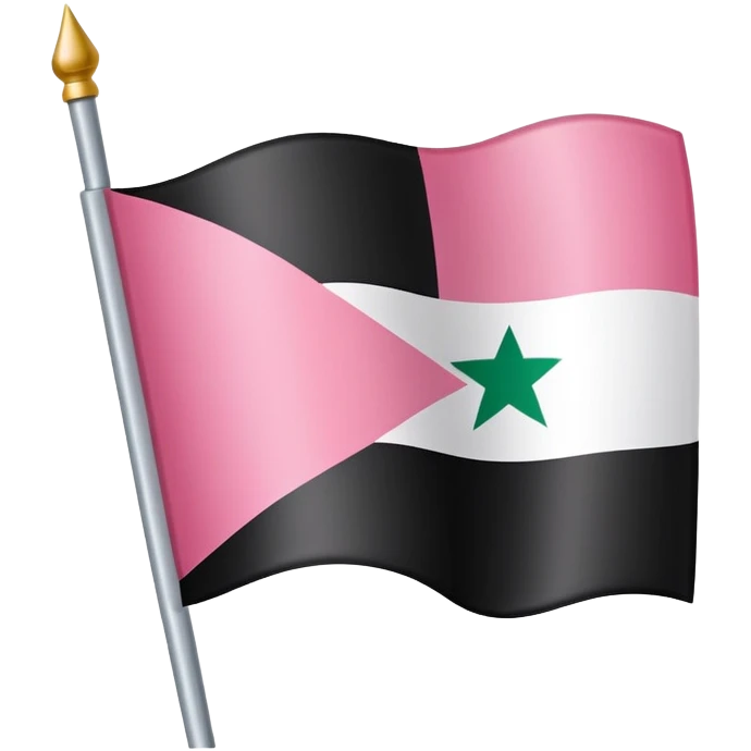 PINK GIRLY PALESTINE FLAG  emoji