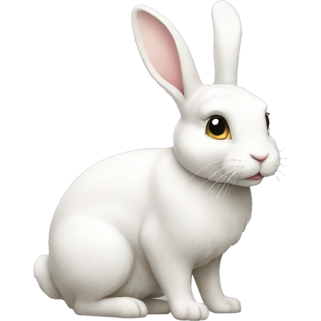 Lapin blanc emoji